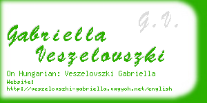 gabriella veszelovszki business card